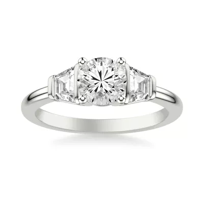 Charlene Trapezoid Lab Three-Stone Engagement Ring (0.50 ct. tw.)