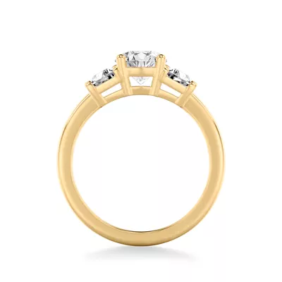 Charlene Trapezoid Lab Three-Stone Engagement Ring (0.50 ct. tw.)