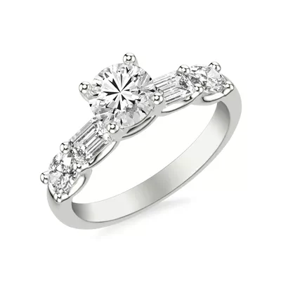 Kent Mixed-Shape Lab Engagement Ring