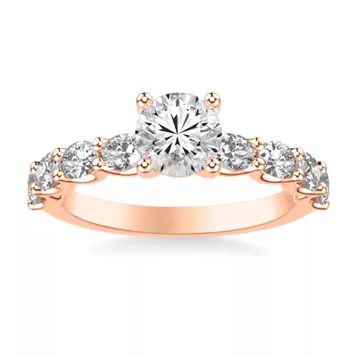 Bedford East-West Oval Lab Engagement Ring