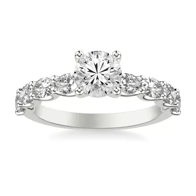 Bedford East-West Oval Lab Engagement Ring