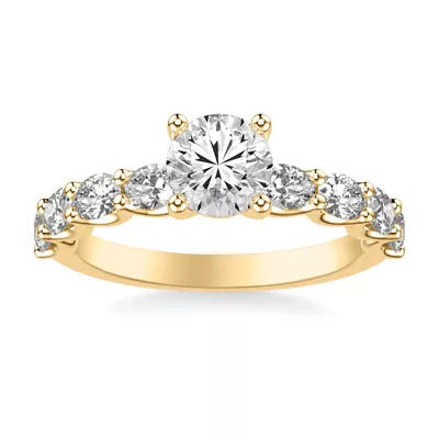 Bedford East-West Oval Lab Engagement Ring