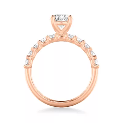Deanna Emerald-Cut Lab Engagement Ring