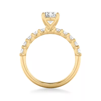 Deanna Emerald-Cut Lab Engagement Ring