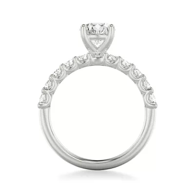 Deanna Emerald-Cut Lab Engagement Ring