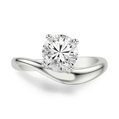 Curvelle Solitaire Engagement Ring