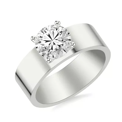 Cortina Wide Engagement Ring (6.5mm)