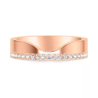 Cortina Lab Diamond Wide Wedding Band