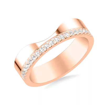 Cortina Lab Diamond Wide Wedding Band