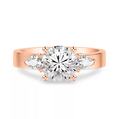 Cortina Pear Three-Stone Engagement Ring