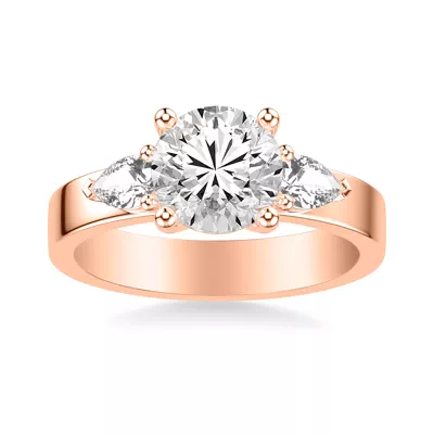 Cortina Pear Three-Stone Engagement Ring