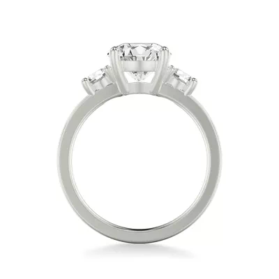 Cortina Round Three-Stone Engagement Ring