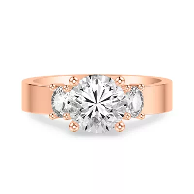Cortina Oval Three-Stone Lab Engagement Ring
