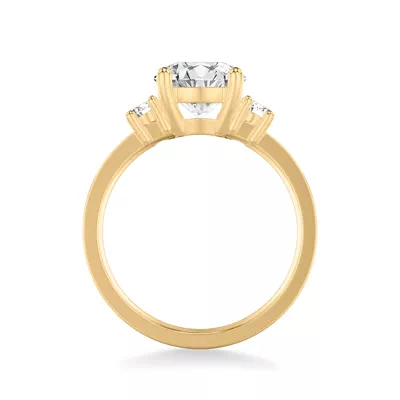 Cortina Oval Three-Stone Engagement Ring