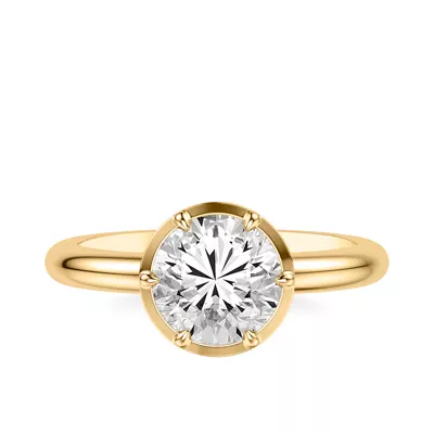 Domo Bezel Solitaire Engagement Ring