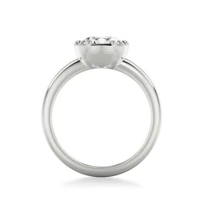 Domo Bezel Solitaire Engagement Ring