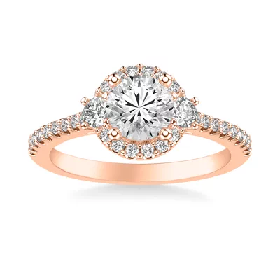 Gisele Diamond Halo Engagement Ring