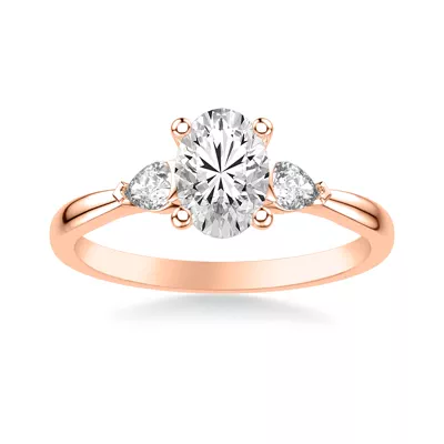 Jacie Three Stone Engagement Ring