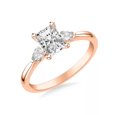 Jacie Three Stone Engagement Ring