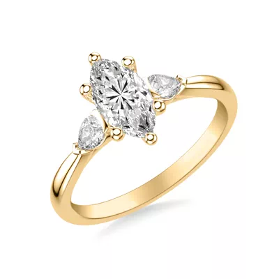 Jacie Three Stone Engagement Ring