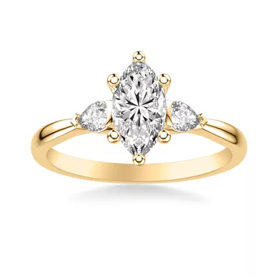 Jacie Three Stone Engagement Ring