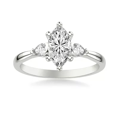 Jacie Three Stone Engagement Ring