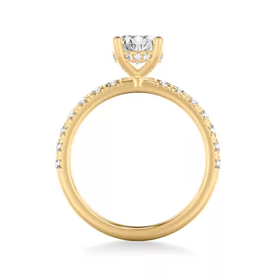 Alma Hidden Halo Pavé Engagement Ring
