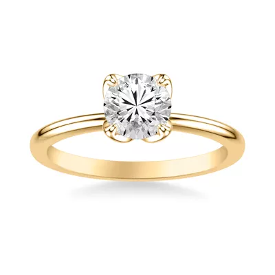 Maryrose Petal Shaped Solitaire Engagement Ring