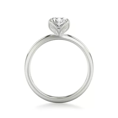Maryrose Petal Shaped Solitaire Engagement Ring