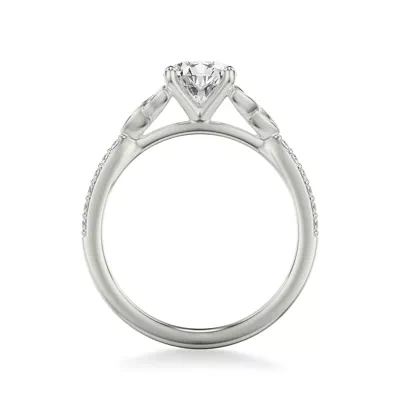 Shelley Trinity Pavé Engagement Ring