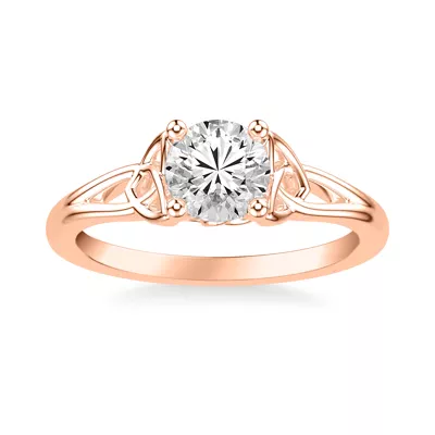 Siobhan Trinity Solitaire Engagement Ring