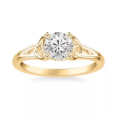Siobhan Trinity Solitaire Engagement Ring