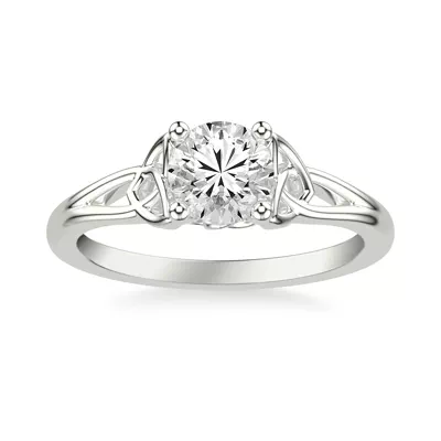 Siobhan Trinity Solitaire Engagement Ring