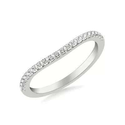 Siobhan Curved Pavé Band