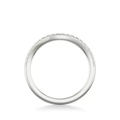Siobhan Curved Pavé Band