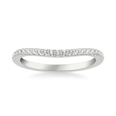 Siobhan Curved Pavé Band