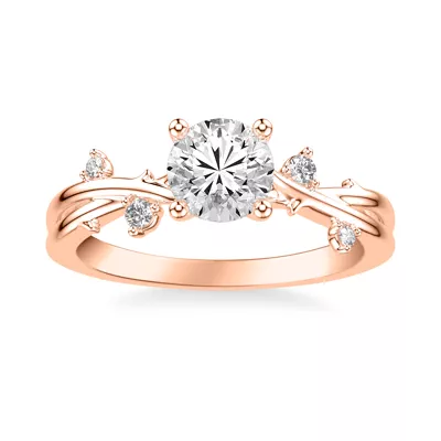 Brianna Twisting Diamond Vine Engagement Ring