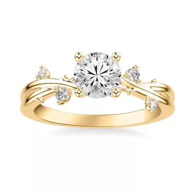 Brianna Twisting Diamond Vine Engagement Ring