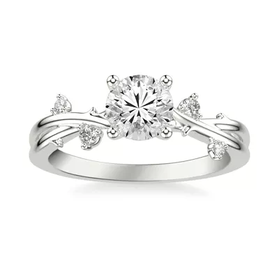 Brianna Twisting Diamond Vine Engagement Ring