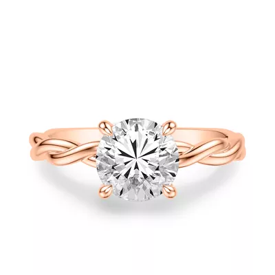 Whitely Twist Solitaire Engagement Ring