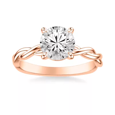 Whitely Twist Solitaire Engagement Ring
