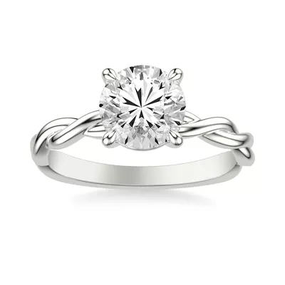 Whitely Twist Solitaire Engagement Ring