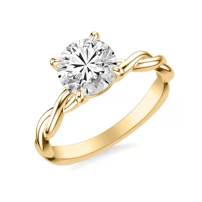 Whitely Twist Solitaire Engagement Ring