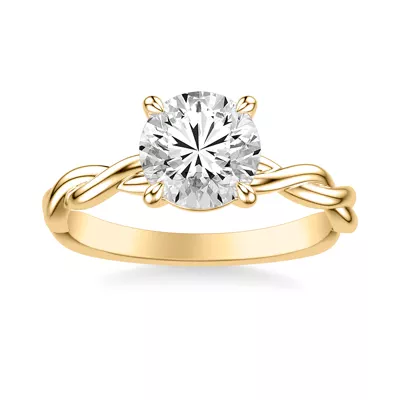 Whitely Twist Solitaire Engagement Ring