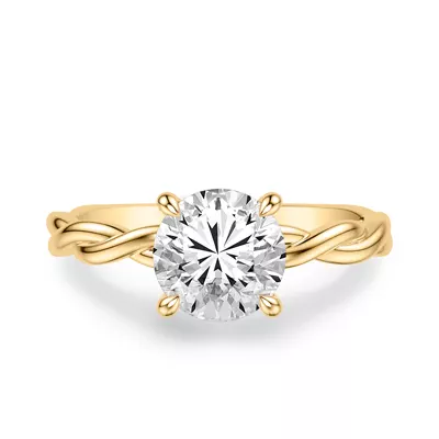 Whitely Twist Solitaire Engagement Ring