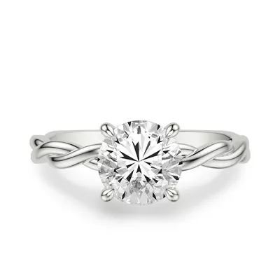 Whitely Twist Solitaire Engagement Ring