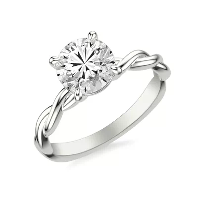 Whitely Twist Solitaire Engagement Ring