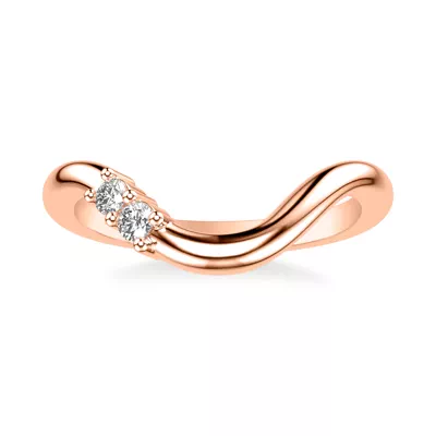 Curvelle Asymmetrical Lab Diamond Band