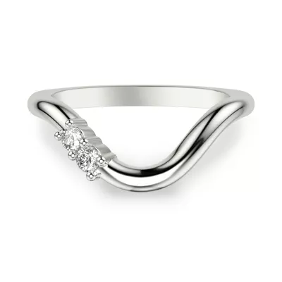 Curvelle Asymmetrical Lab Diamond Band