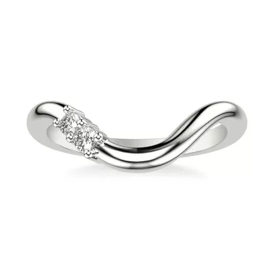 Curvelle Asymmetrical Lab Diamond Band